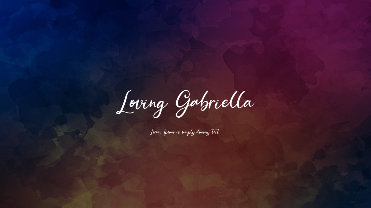 Loving Gabriella Font Family