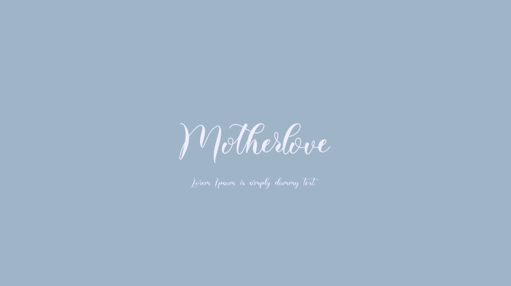 Motherlove Font