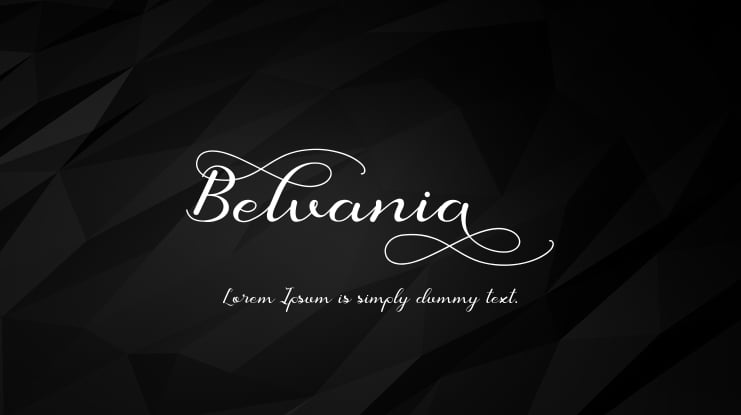 Belvania Font