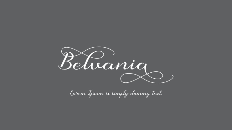 Belvania Font