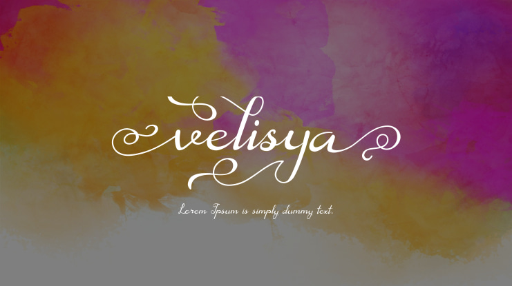 Velisya Font