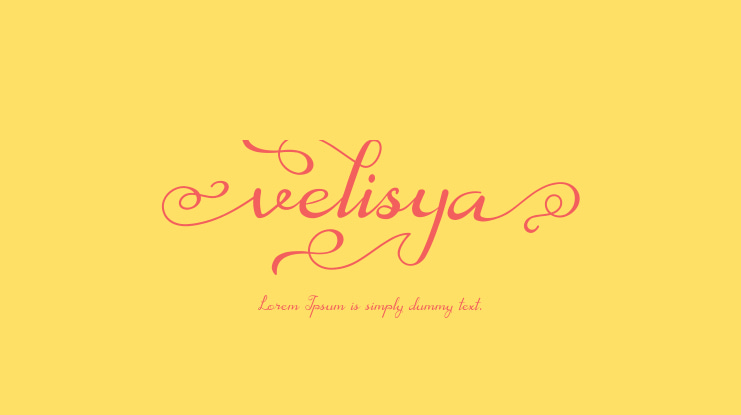 Velisya Font