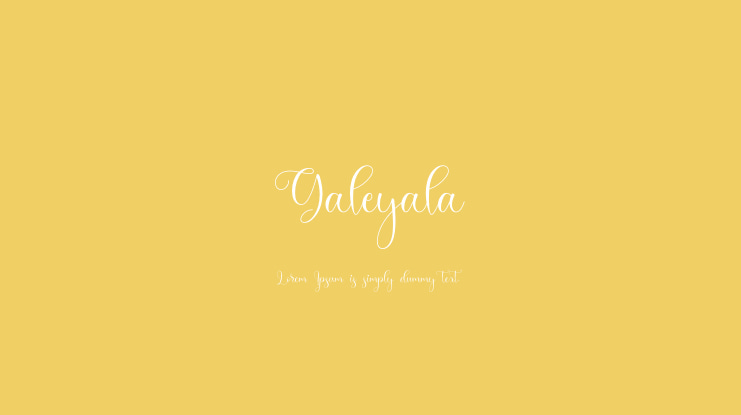 Galeyala Font