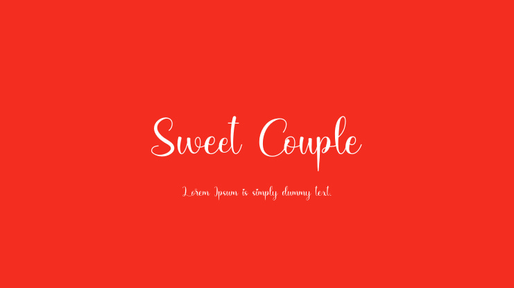 Sweet Couple Font