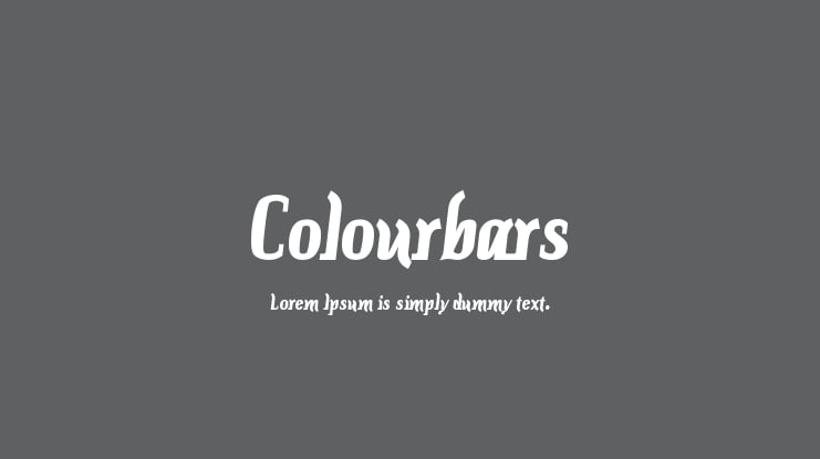 Colourbars Font Family