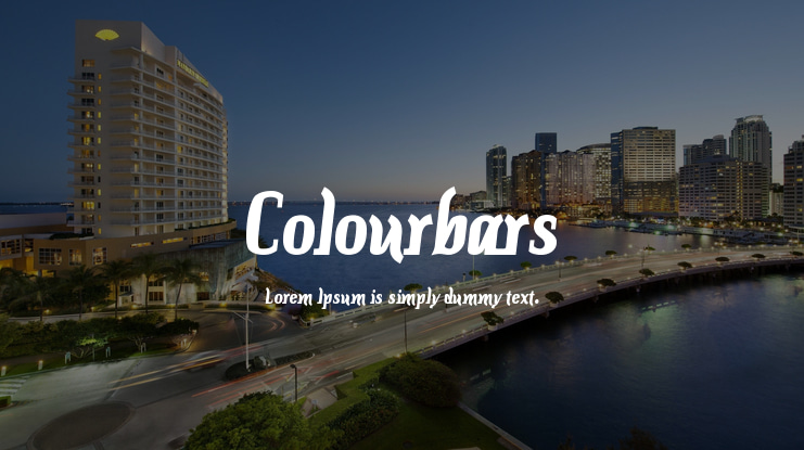 Colourbars Font Family