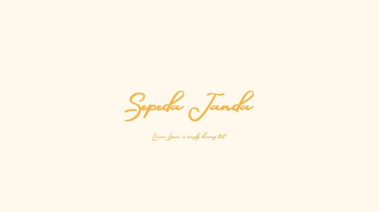 Sepeda Janda Font