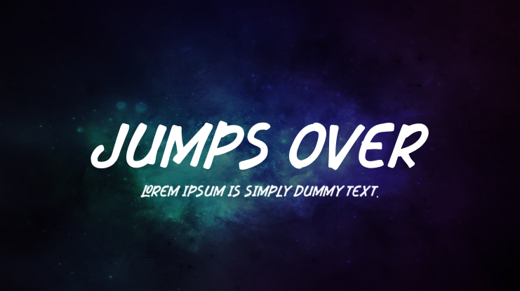 Jumps Over Font