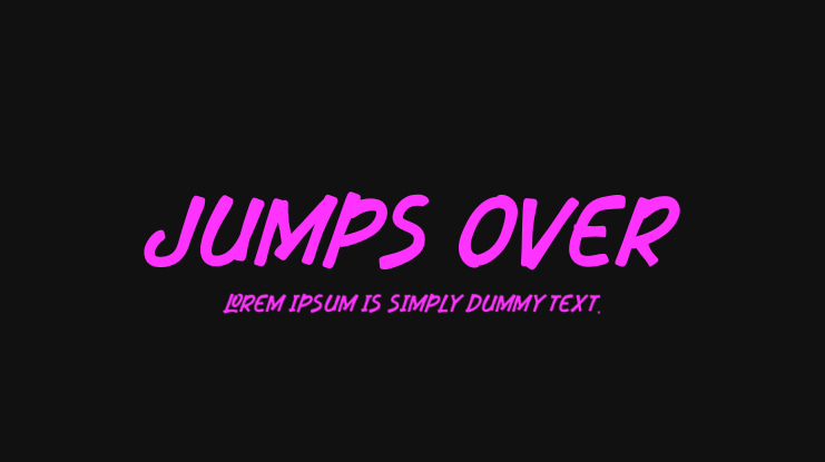 Jumps Over Font