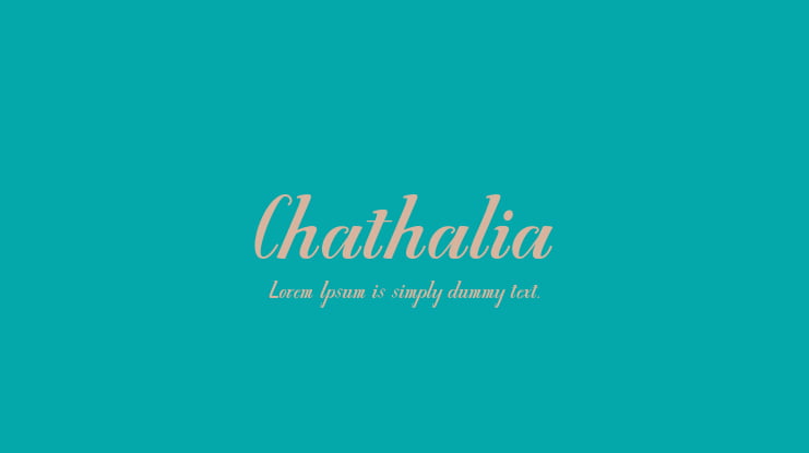 Chathalia Font Family