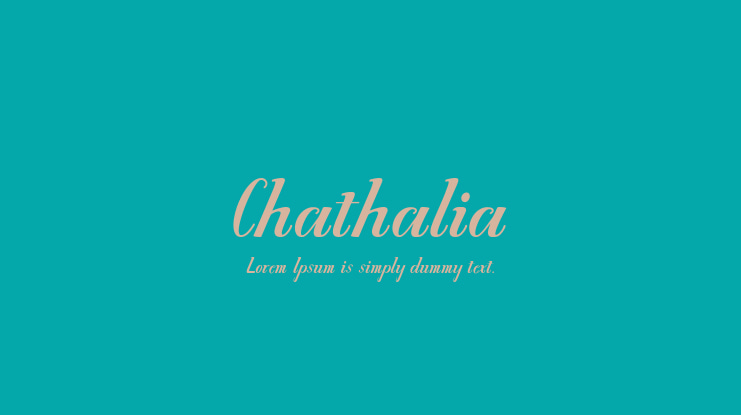 Chathalia Font Family