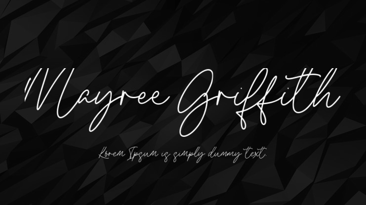Mayree Griffith Font