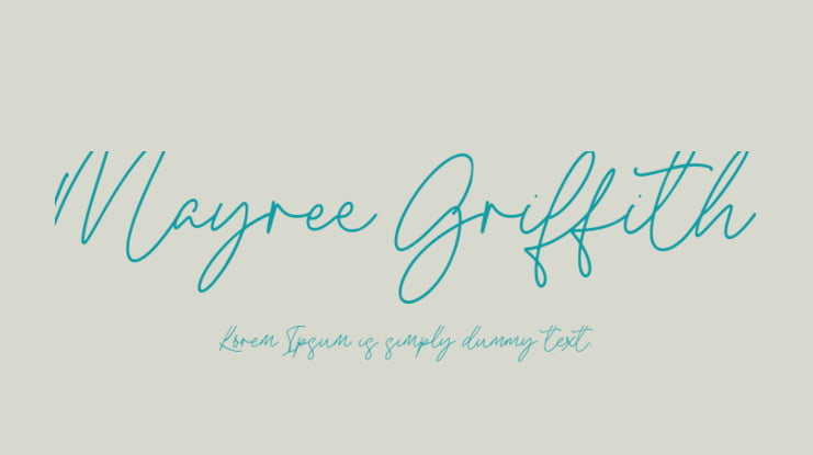 Mayree Griffith Font