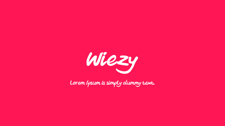 Wiezy Font