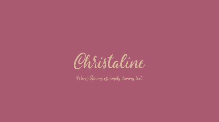 Christaline Font Family