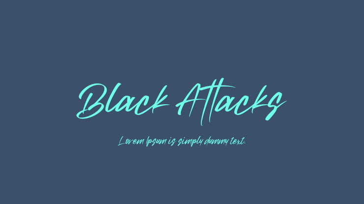 Black Attacks Font