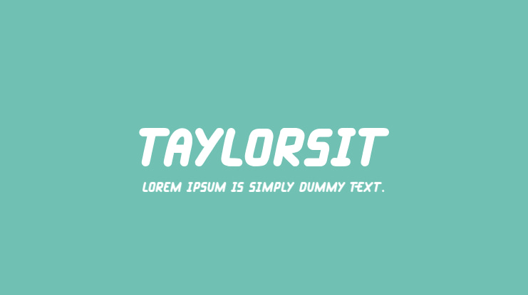 Taylorsit Font Family
