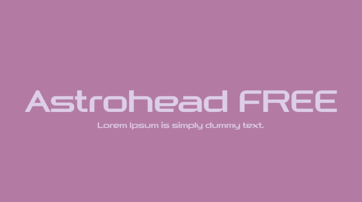 Astrohead FREE Font