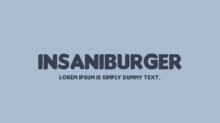 Insaniburger Font Family