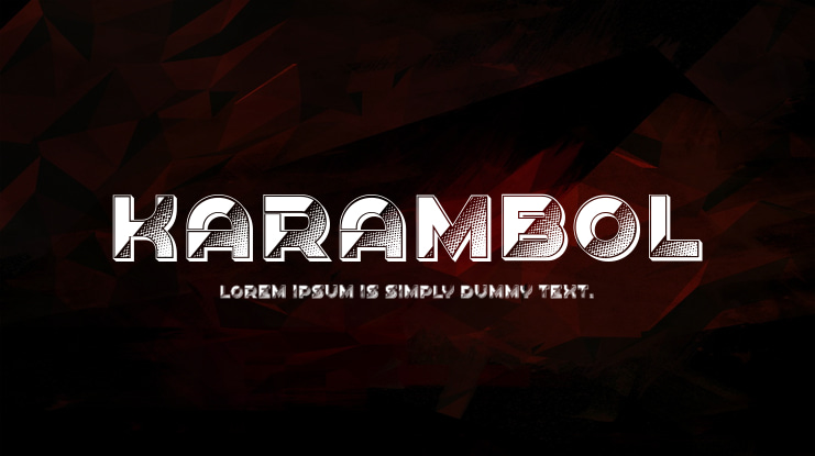 Karambol Font Family