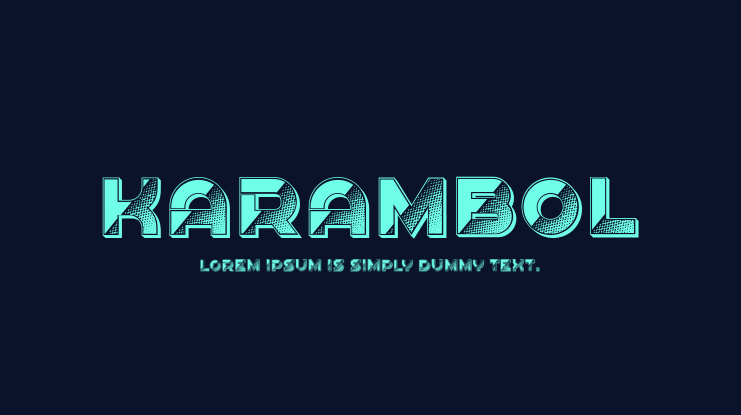 Karambol Font Family