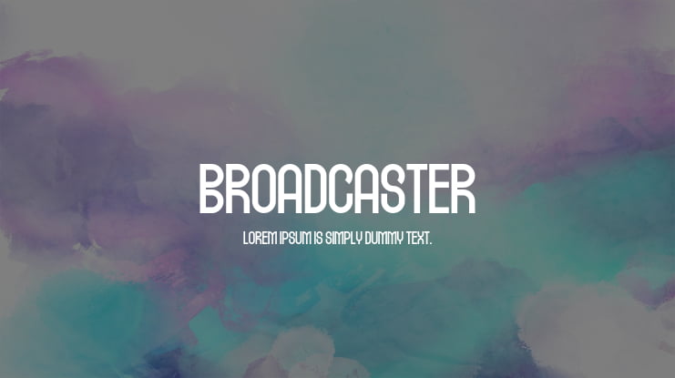 Broadcaster Font