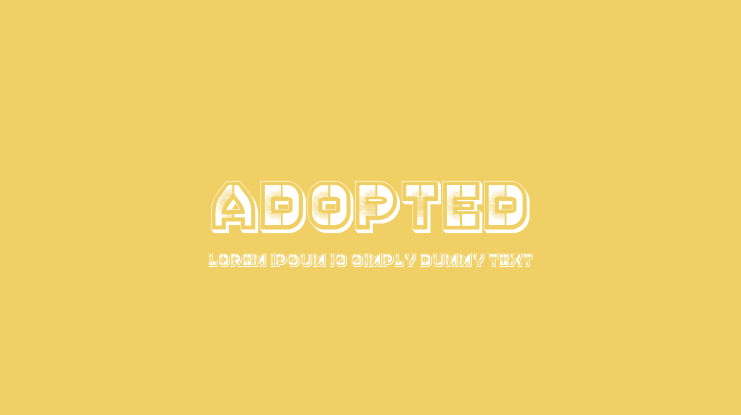 Adopted Font