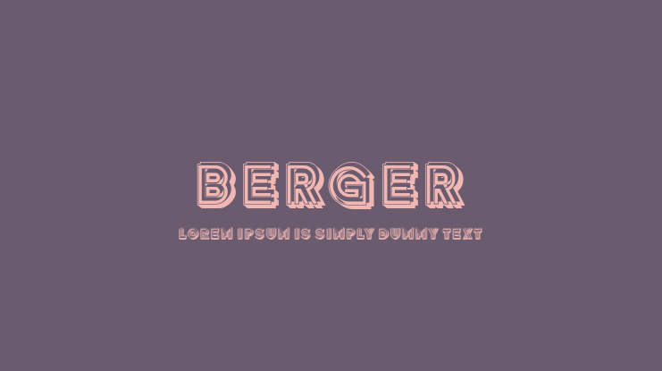Berger Font
