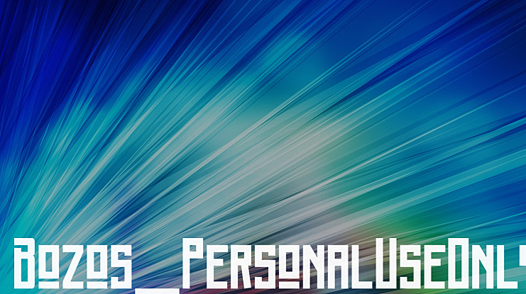 Bozos_PersonalUseOnly Font