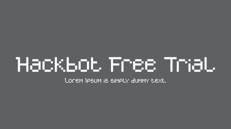 Hackbot Free Trial Font