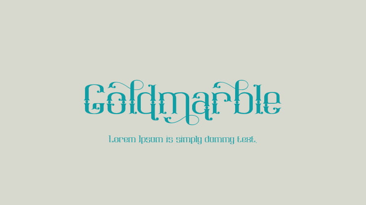 Goldmarble Font