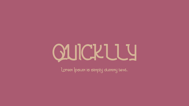 QUICKLLY Font