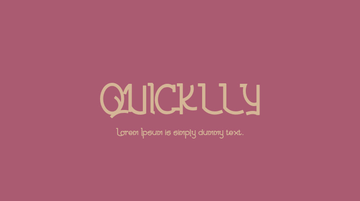 QUICKLLY Font