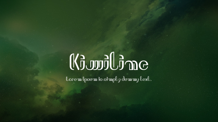Kiwiline Font