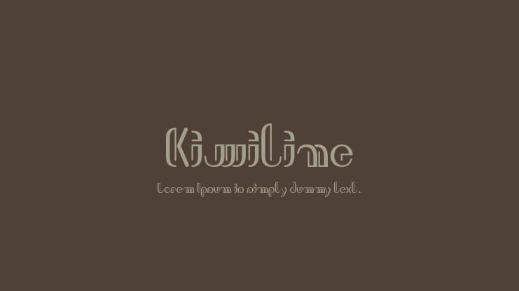 Kiwiline Font