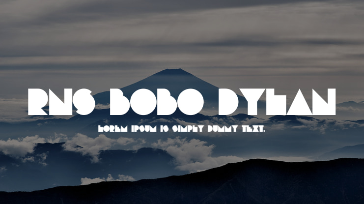 RNS Bobo Dylan Font
