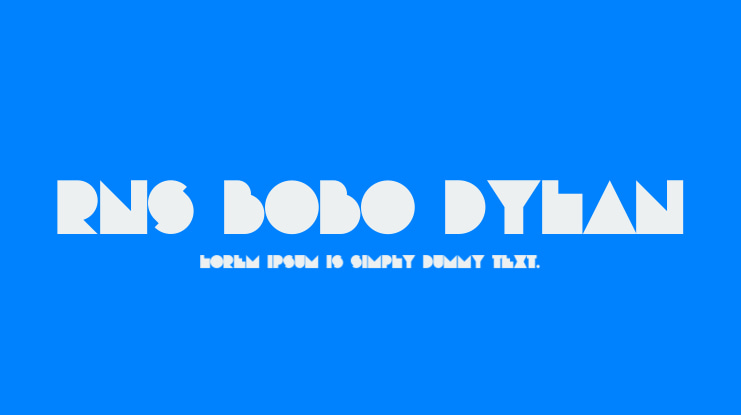 RNS Bobo Dylan Font