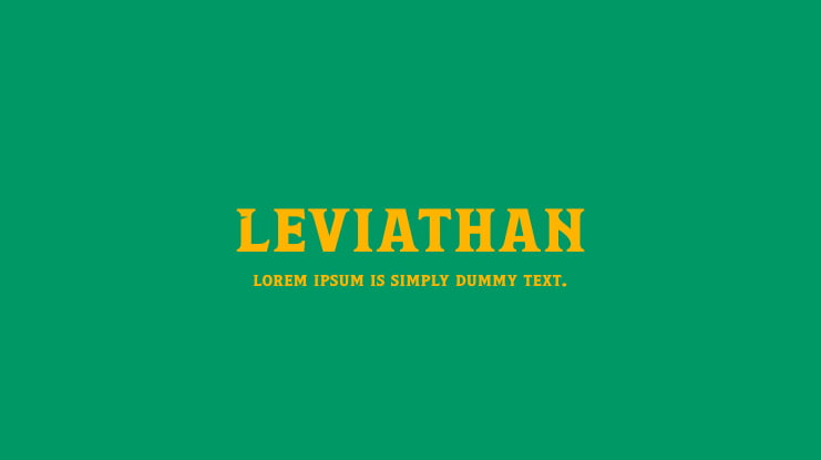 Leviathan Font Family