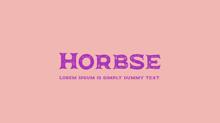 Horbse Font
