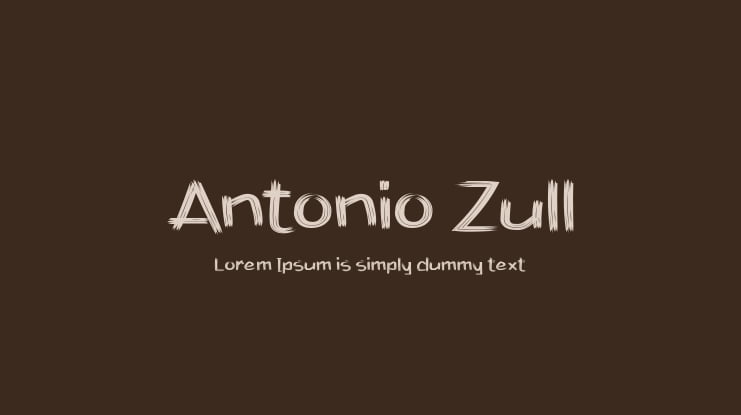 Antonio Zull Font Family