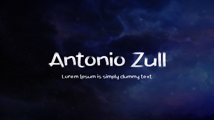 Antonio Zull Font Family