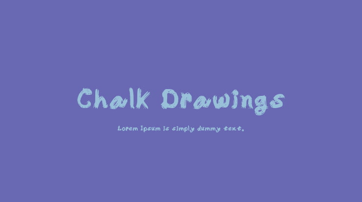 Chalk Drawings Font
