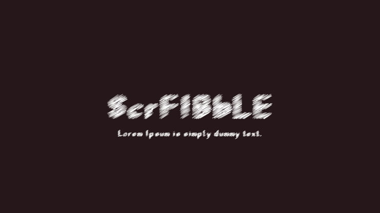 ScrFIBbLE Font Family