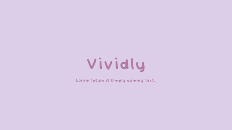 Vividly Font