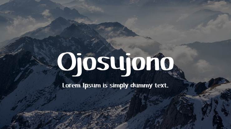 Ojosujono Font