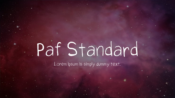 Paf Standard Font
