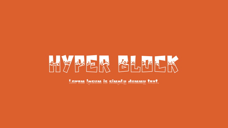 HYPER BLOCK Font