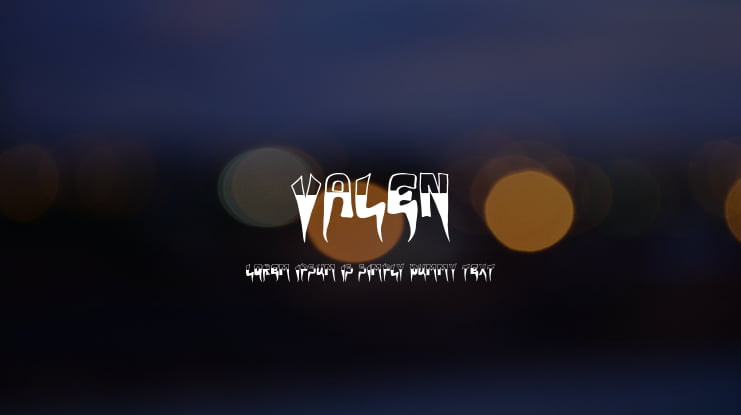 VALEN Font