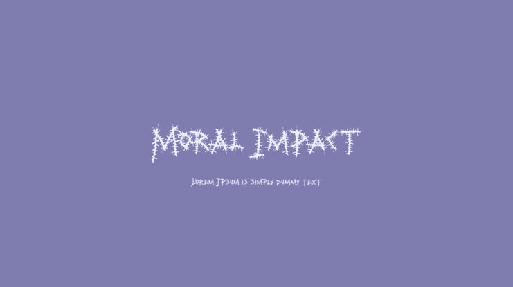 Moral Impact Font