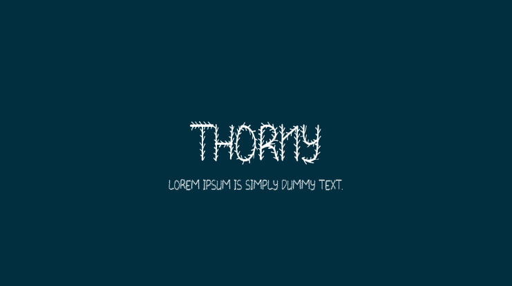 THORNY Font